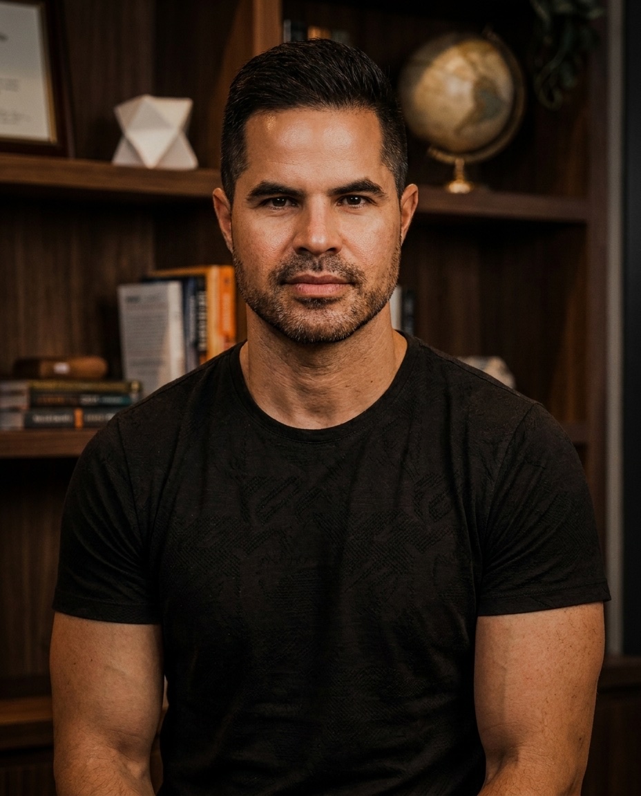 Vitor Falcão durante uma atividade de preparação